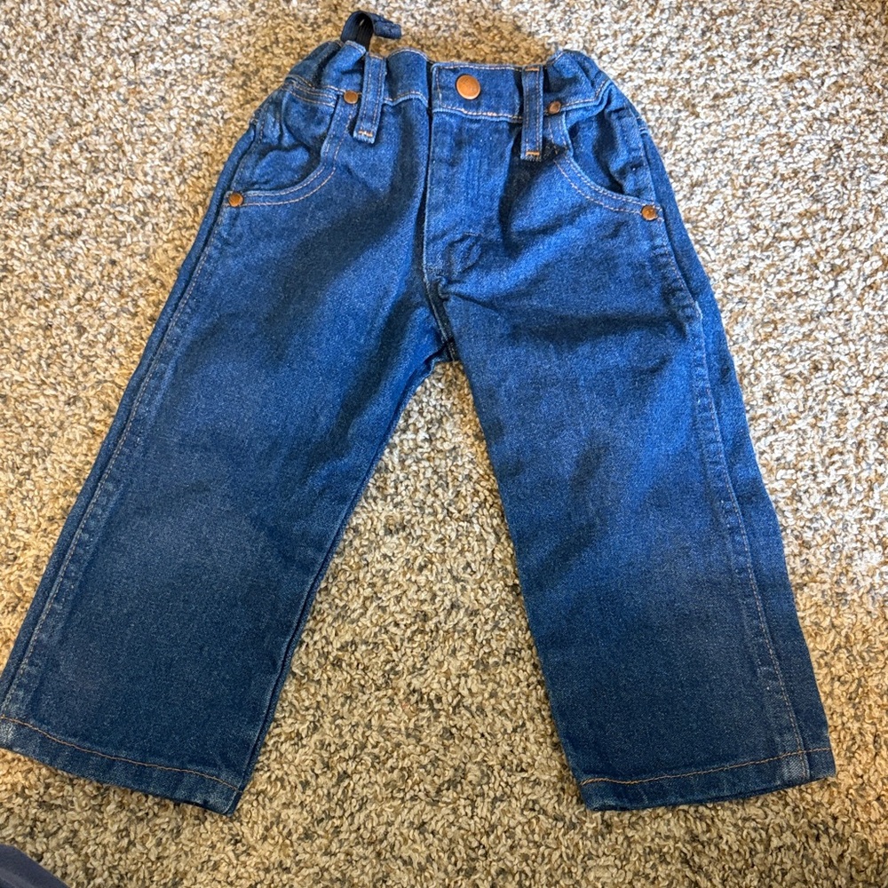 Wrangler Dark Blue Kids Denim Jeans with Elastic Waist